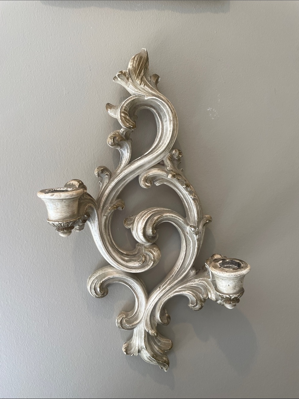 Double arm wall sconce